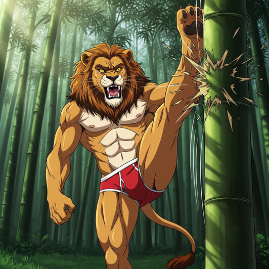 Anthropomorphic Lion