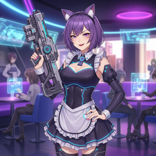 Cyberpunk Maid
